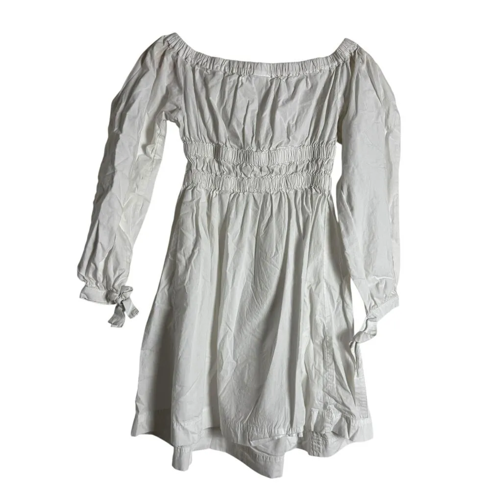 House of Sunny White Off Shoulder Long Sleeve A - Image 7