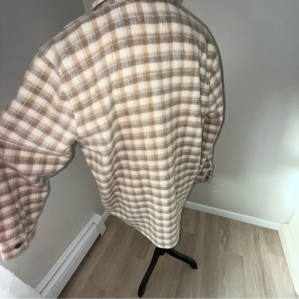 Jade & Ivory‎ women’s Beige and Blue Plaid Button - Image 10