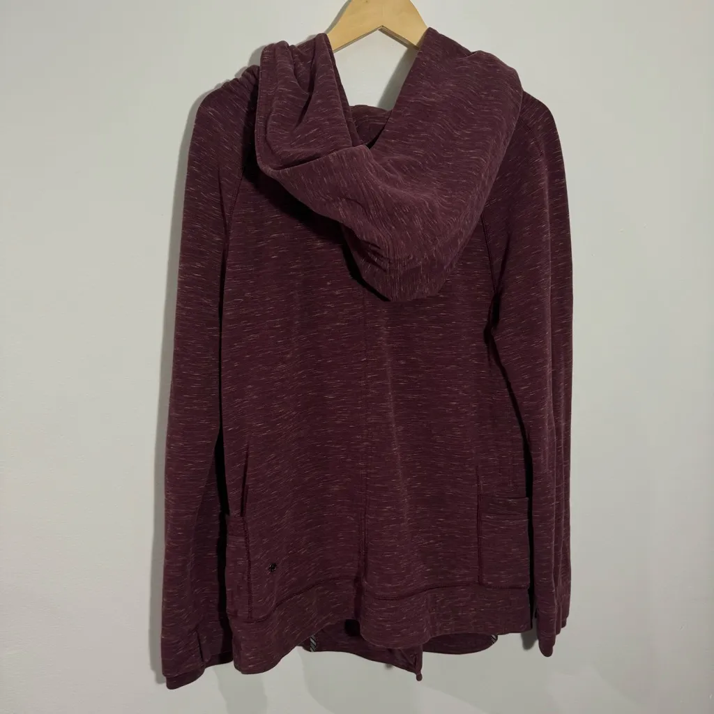 LULULEMON Find Your Centre Wrap Jacket Marled Rust Berry Size‎ 8 - Image 6