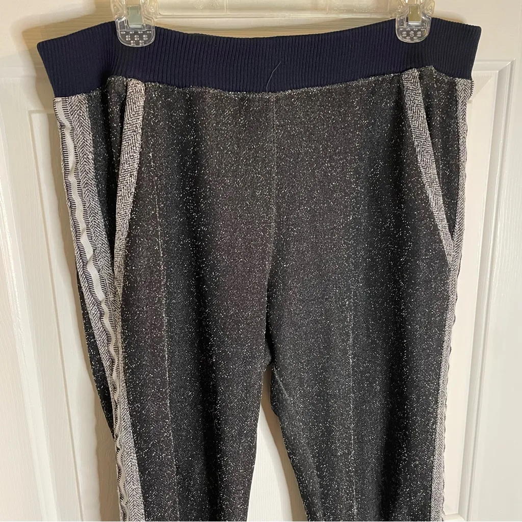 HEI HEI Heather Grey Casual Sweatpants Size Medium lounge Anthropologie retro Gray - Image 3