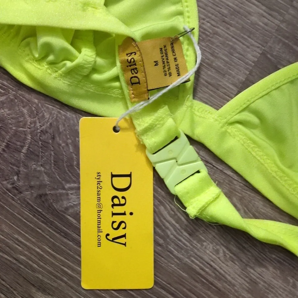 Daisy Neon Yellow Bikini Size Medium - Image 4