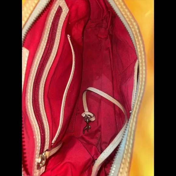 Dooney & Bourke Mustard‎ Shoulder Bag Patent Leather 12x9x3.5” - Image 8