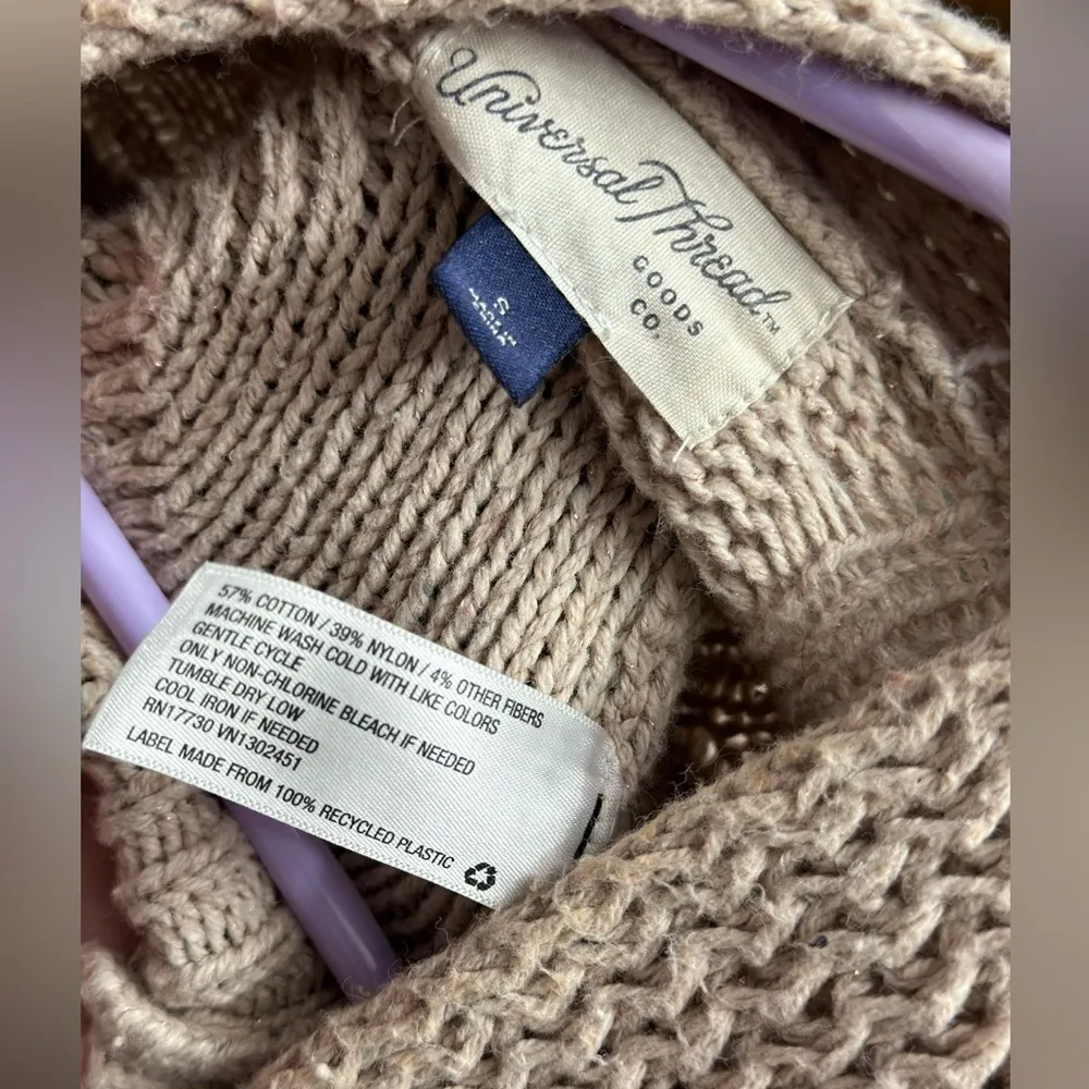  Boho Western Beige Knitted Sweater Cardigan - Image 10