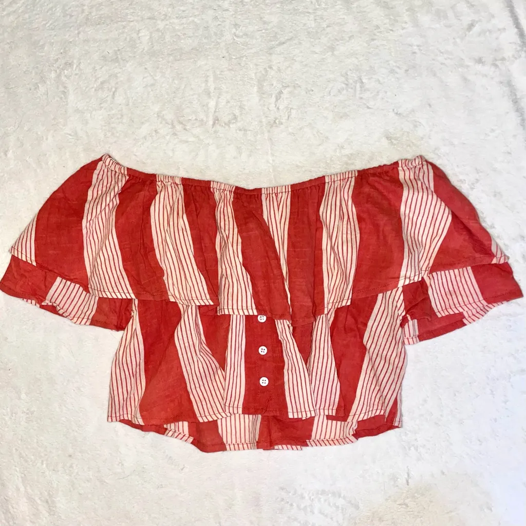 Faithfull the Brand Salerno Off the Shoulder top size 8! - Image 4