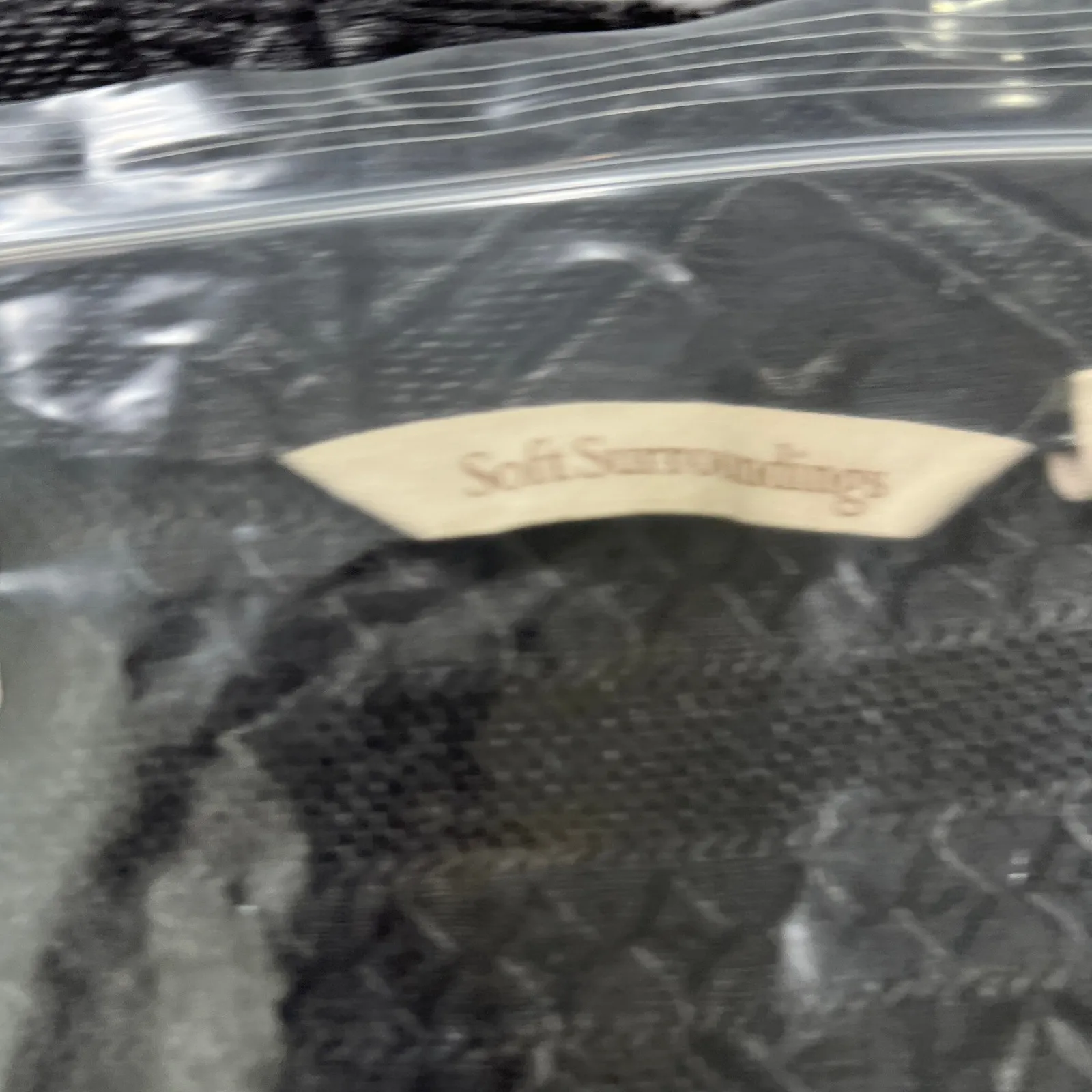 Soft Surroundings PXL Black Embellished Button Top Linen‎ Cotton Blend Textured - Image 9