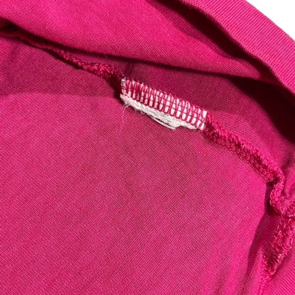 Adidas Cap Sleeve Wide Neck Tie Top Pink‎ Large - Image 8