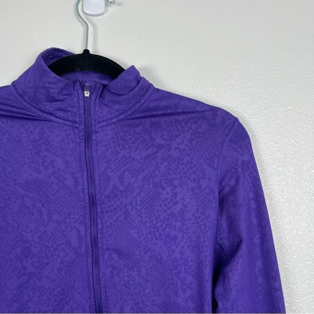 NIKE Pro Dri Fit‎ 1/2 Zip Pullover Purple Sz S - Image 3