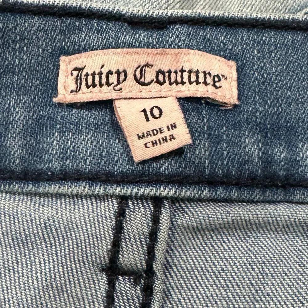 Juicy Couture Shiny Distressed Shorts Women’s 10 - Image 2