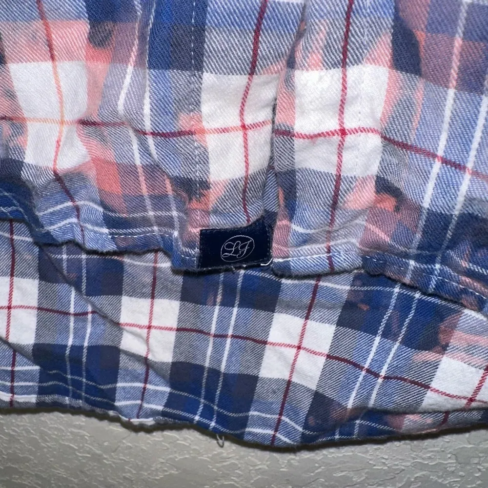 Lauren James Boyfriend Flannel Bleached One of a Kind Button Down - Image 3