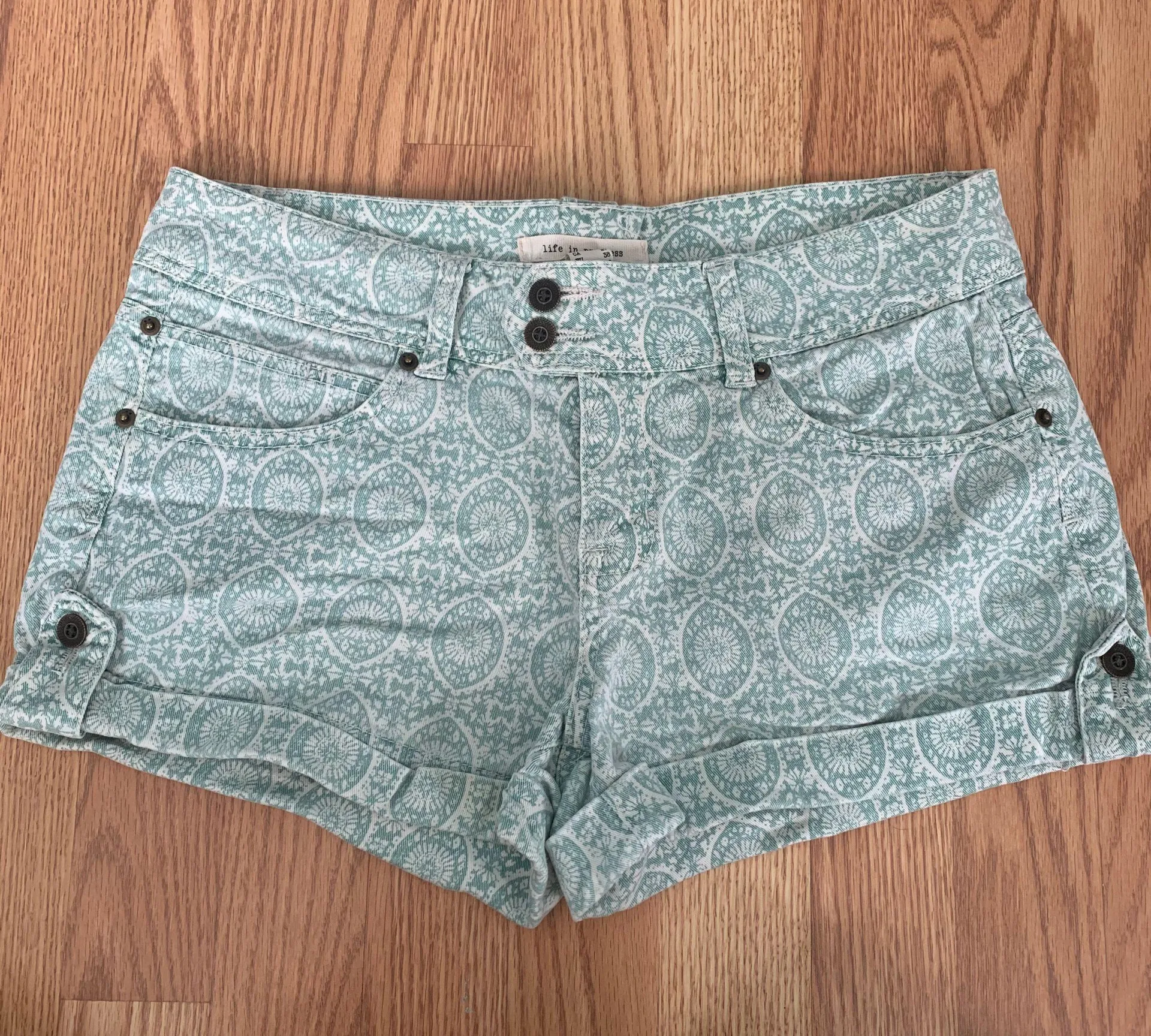 Life in Progress Jean Printed Shorts - Image 3