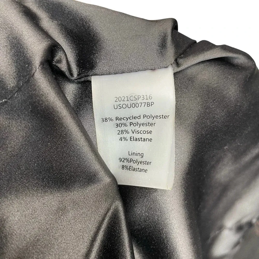 Universal Standard Petite Eco Rio Blazer Jacket Black Size XSP / 10-12P - Image 9