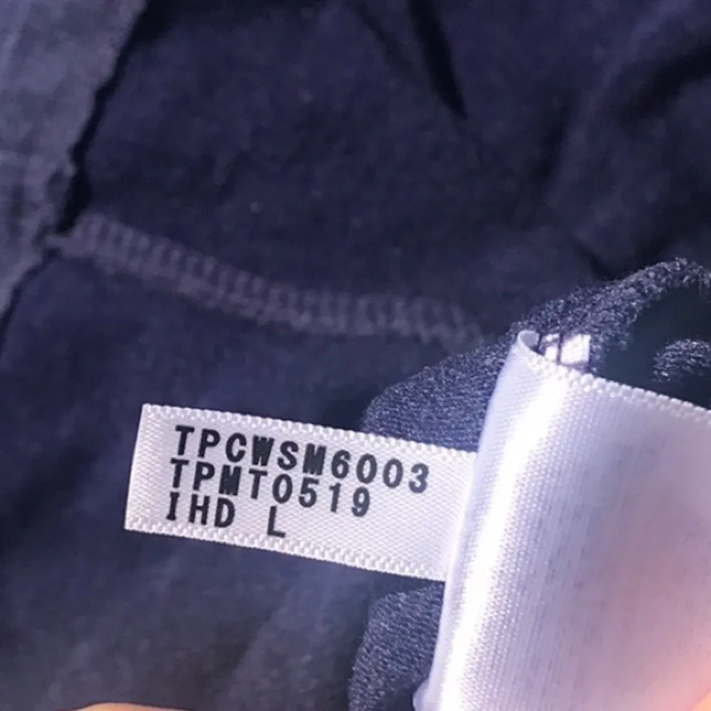 Tommy Hilfiger Sport Blue Oversized Medium Weight Sweatshirt Stretchy Top Size L - Image 8