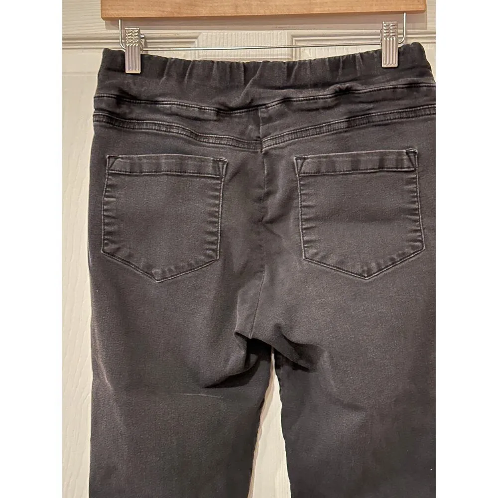 Blue Illusion Black Jeggings Size L - Image 3