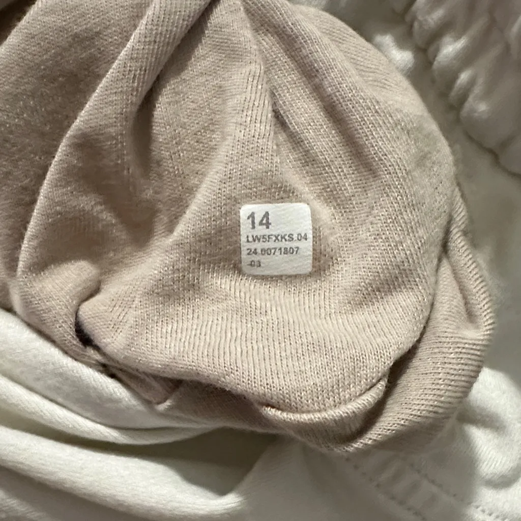 Lululemon 14 Women’s Soft Jersey Cream Straight Leg Mid Rise Casual Lounge Pants - Image 7