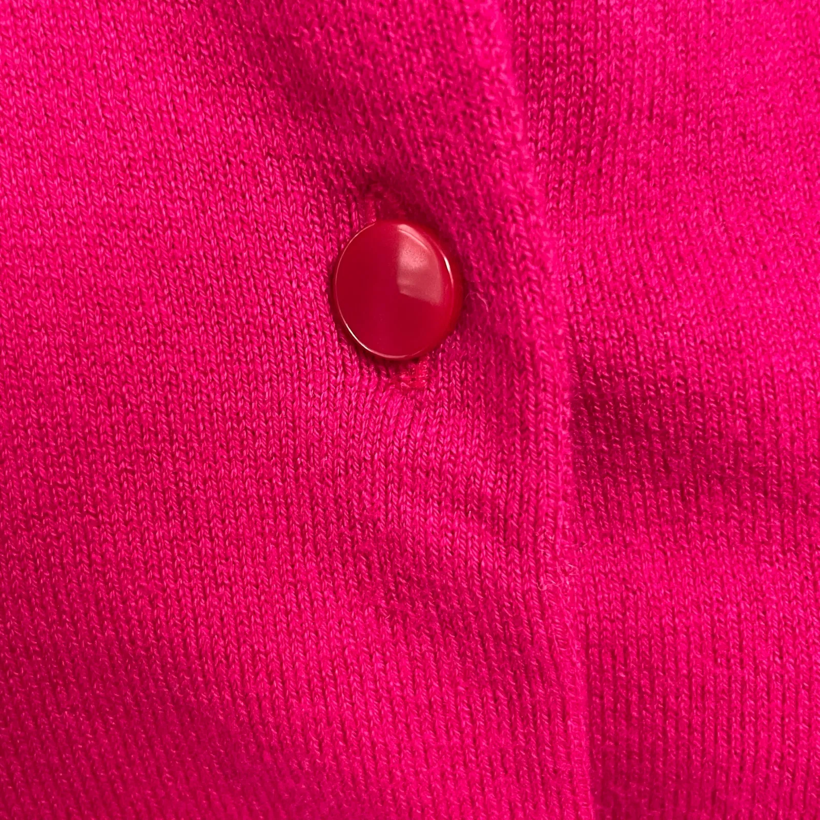 Talbots Pima Cotton Pink Cardigan Womens Large Career Casual Feminine Sweater - Image 4