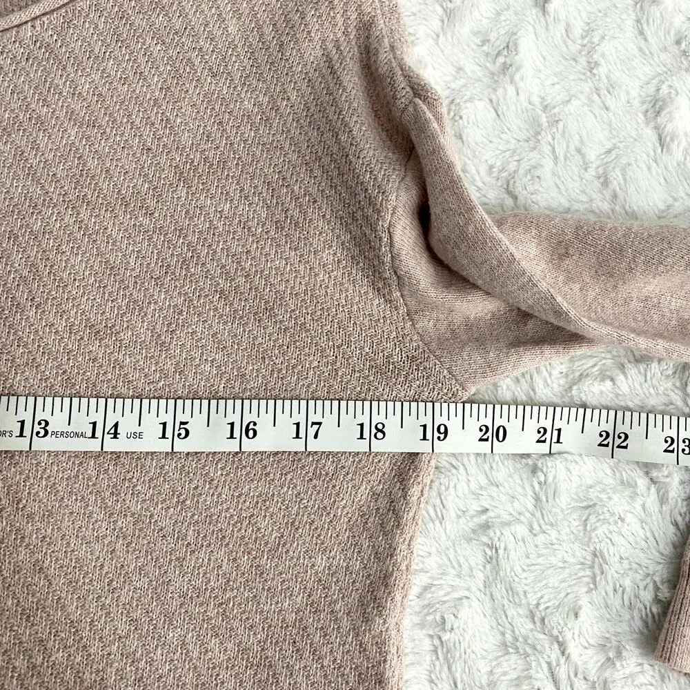 Anthropologie Knitted & Knotted Bloom Pink Lace Oversized Boho Sweater XS - Image 8