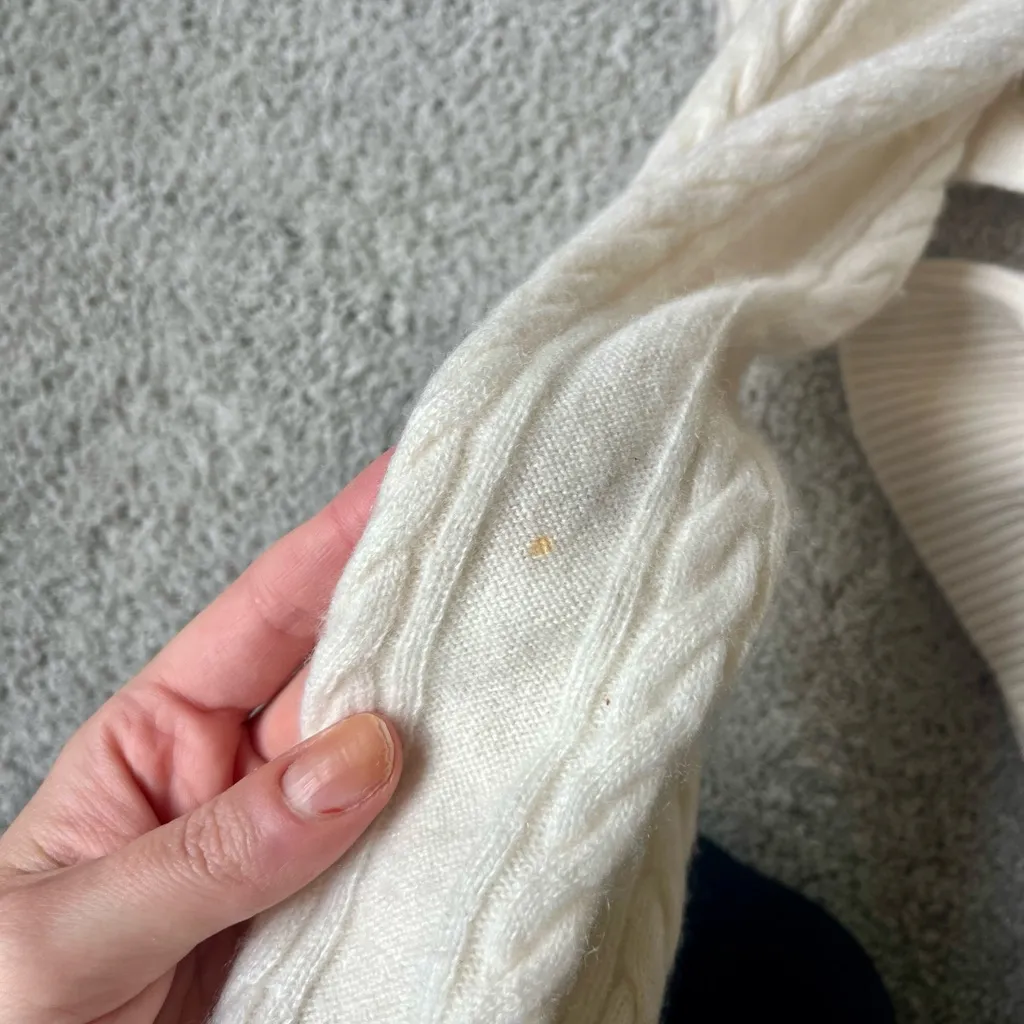 NAADAM Ivory Cashmere Turtleneck Sweater White Size XXS - Image 9