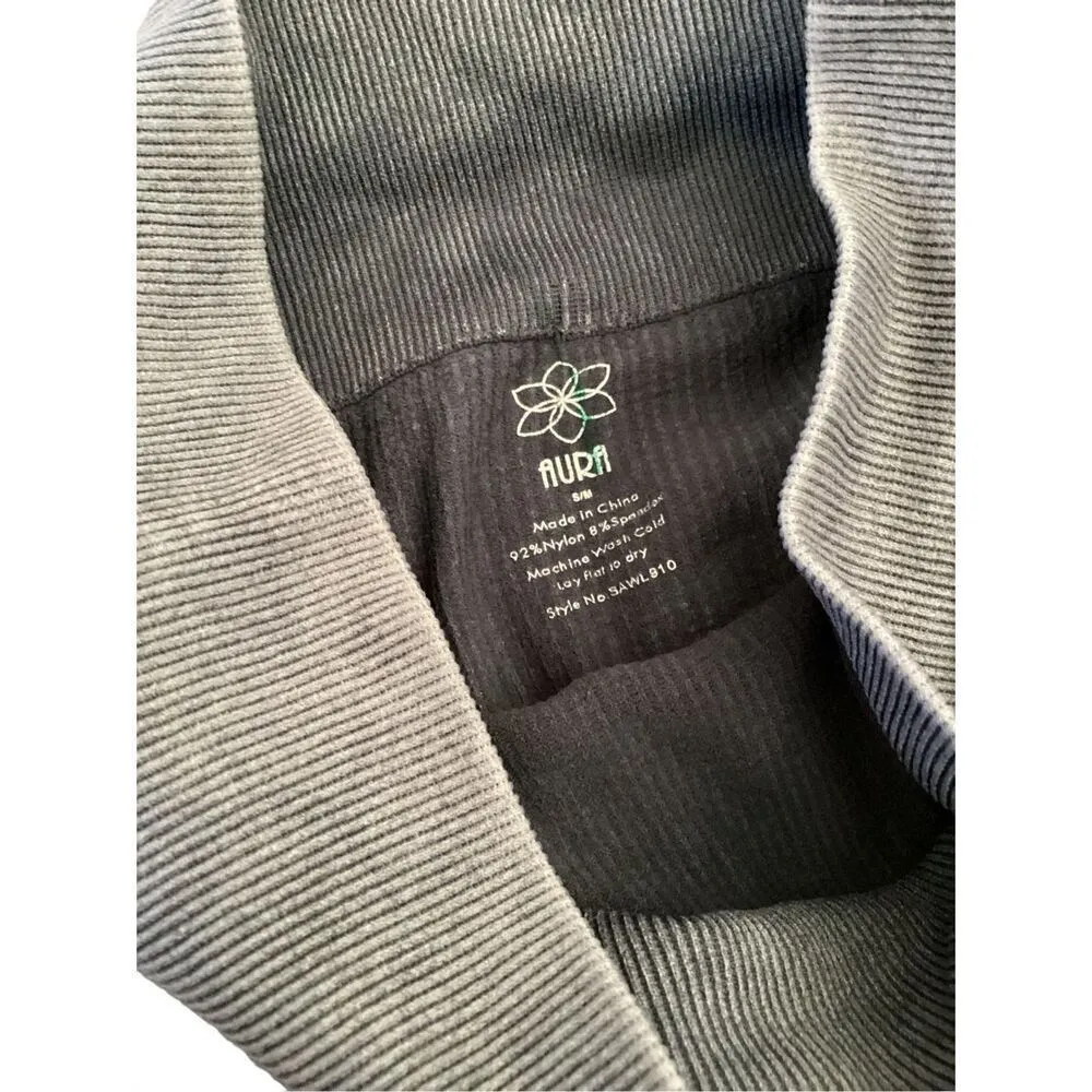 Nwt Aura Leggings Textured Ribbed Sporty Everyday Casual School Athleisure - Image 2
