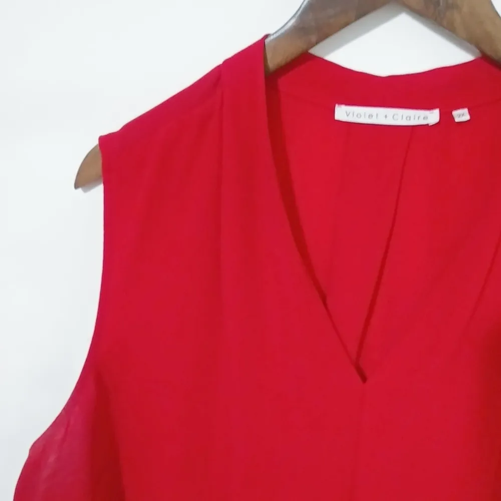 Violet + Claire 2X Red Sleeveless Top Plus - Image 7