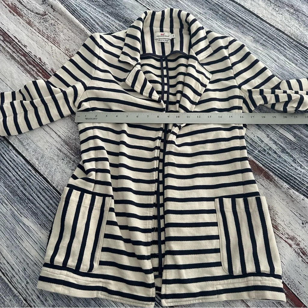 Vineyard Vines Striped Women's Blazer- Navy and White - Image 7