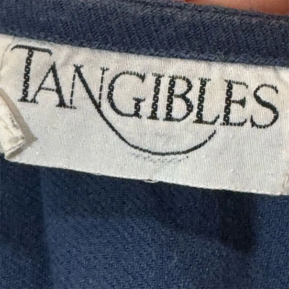 VTG Tangibles Patchwork Button Vest Cottage Boho Folkcore Indie Y2k Festival Red - Image 3