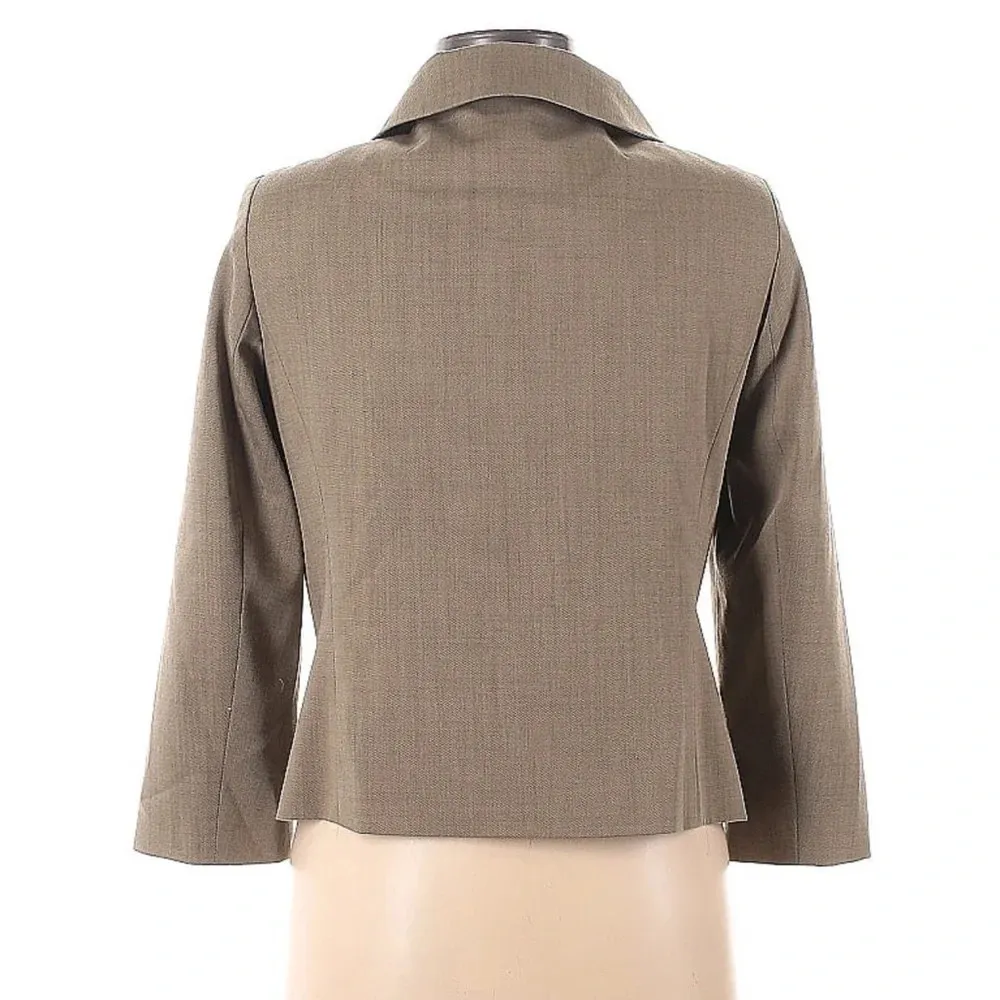Vintage Banana Republic | Tan Wool Blend Button Down Blazer Jacket Size M Medium - Image 2