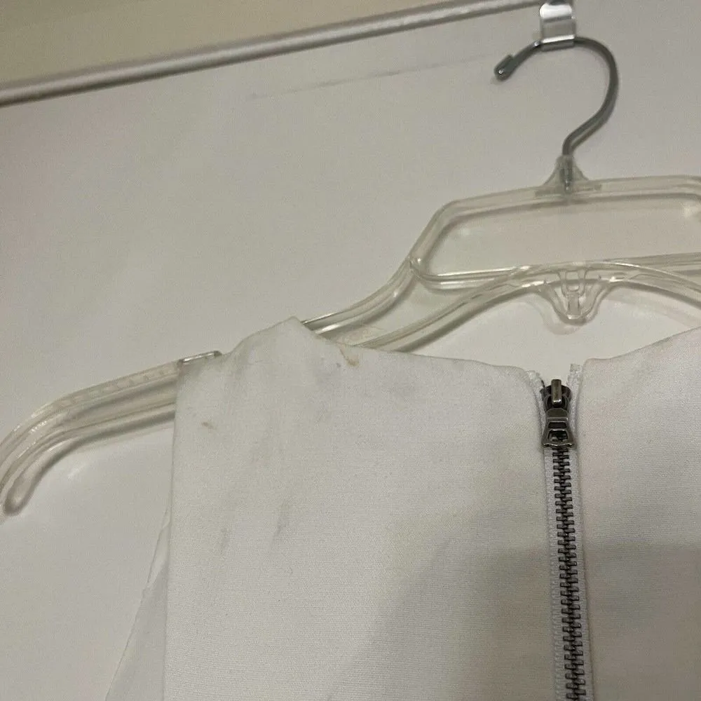 ALICE + OLIVIA black white sleeveless short shift dress size small - Image 5