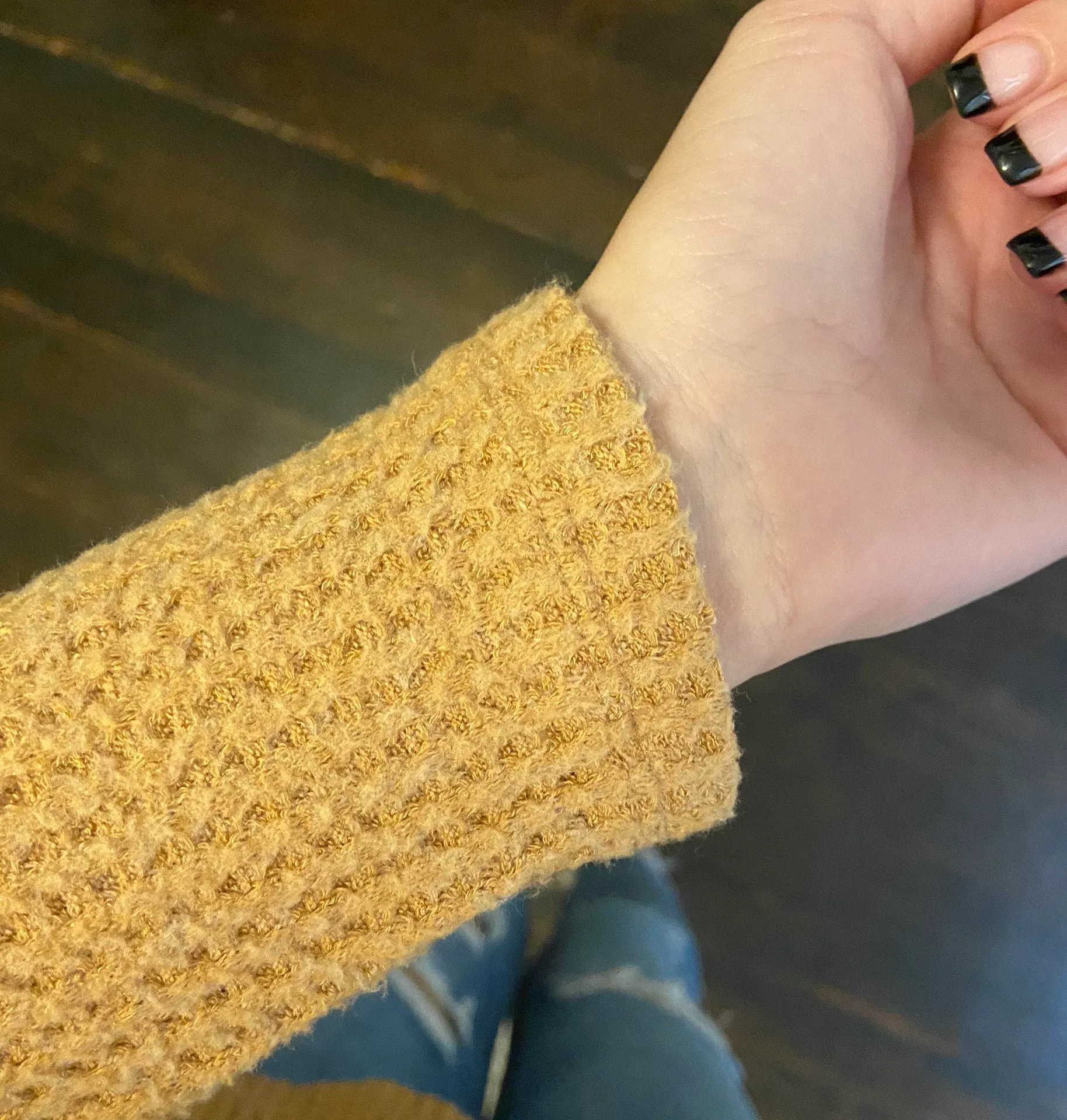 American Eagle Waffle Knit Long Sleeve  - Image 5