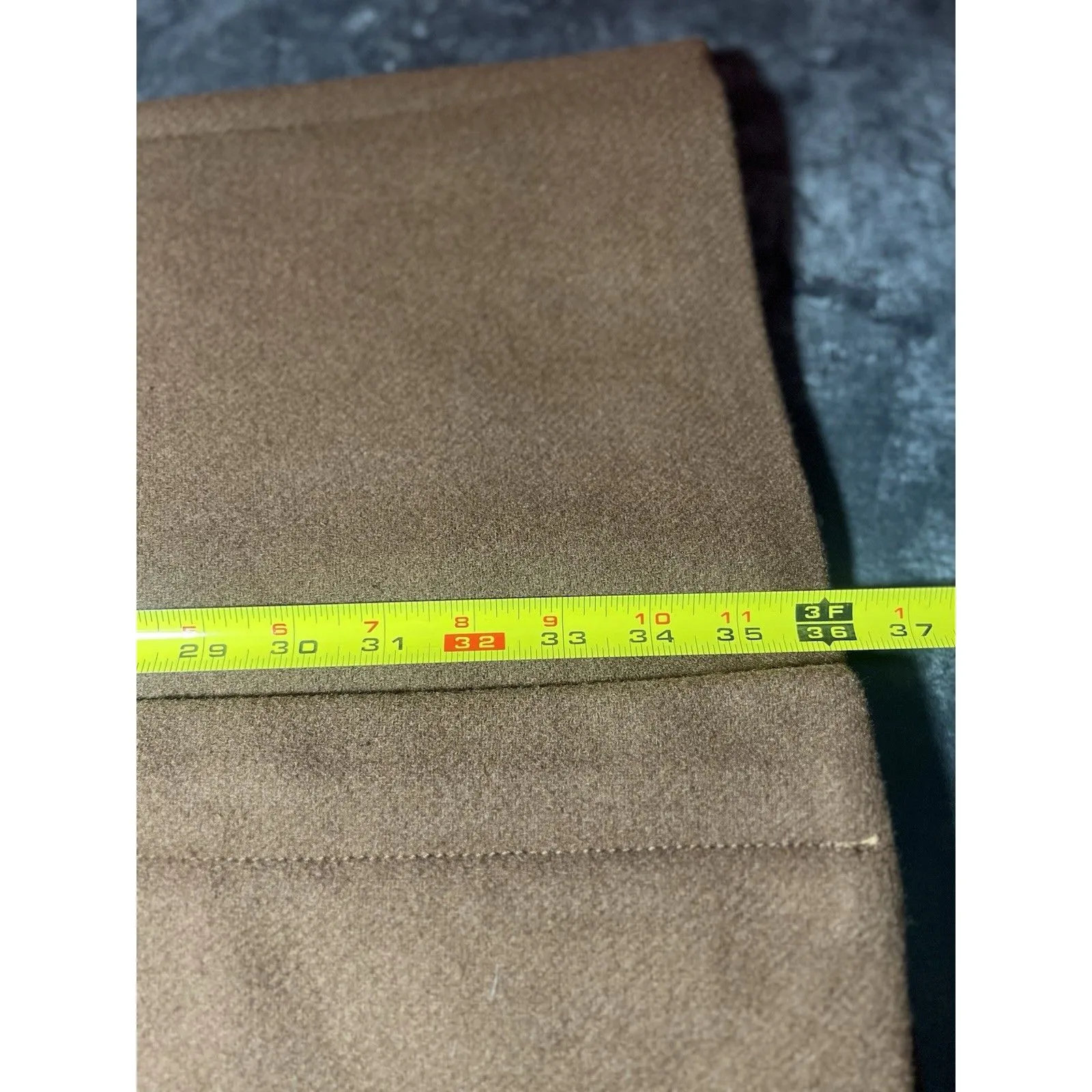 Vince Camuto Asymmetrical Wool Blend Pea Coat Sz. Small Brown Belt Winter Zipper - Image 8