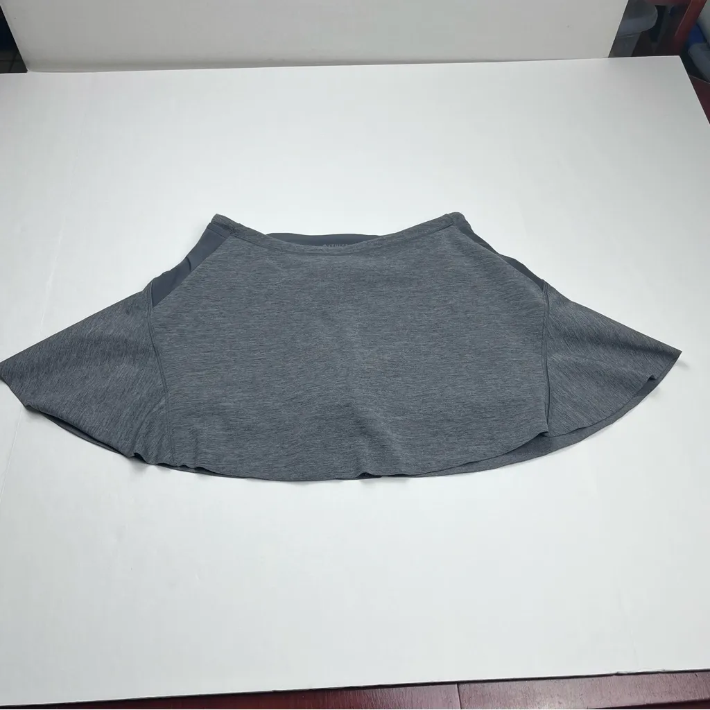 Athleta‎ Womens Match Point Skort Size XS Heathered Gray Stretch Athletic *FLAW - Image 3