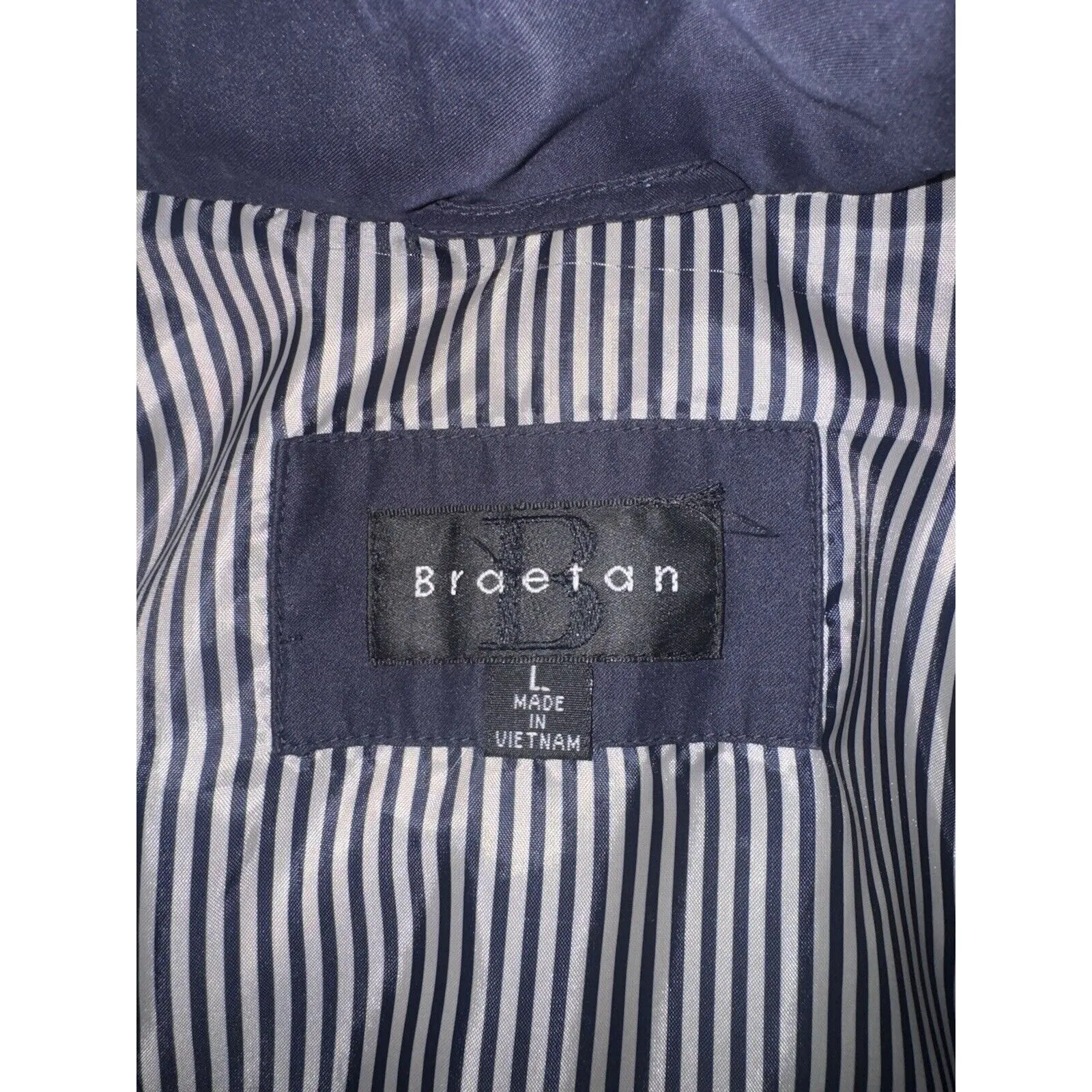 Braetan Jacket‎ Women Large Lined Windbreaker Removable Hood Barn Chore Blue - Image 9