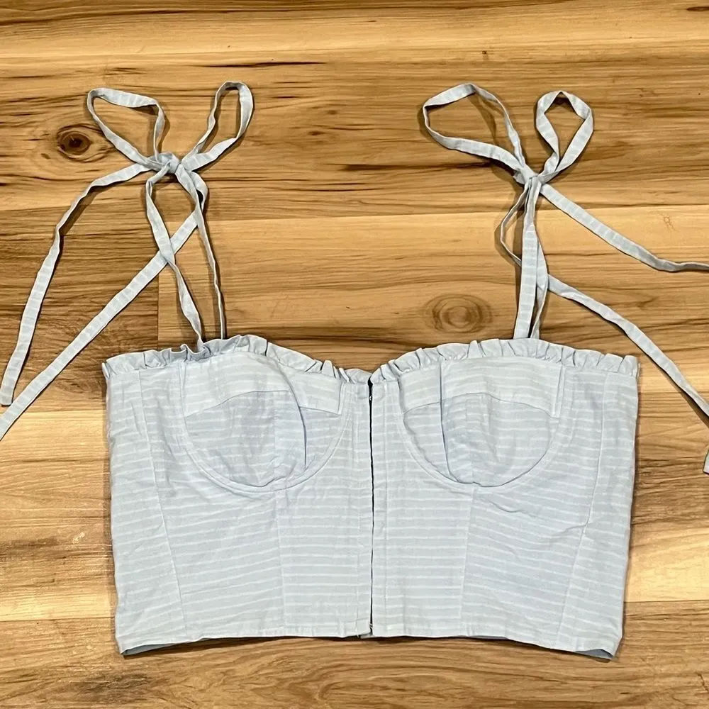 Capulet Rian Tie-Shoulder Cropped Top Women’s Large - Image 2