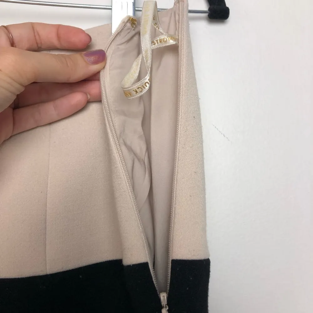 Kate Spade Two Tone Mini Skirt Black Cream - Image 3