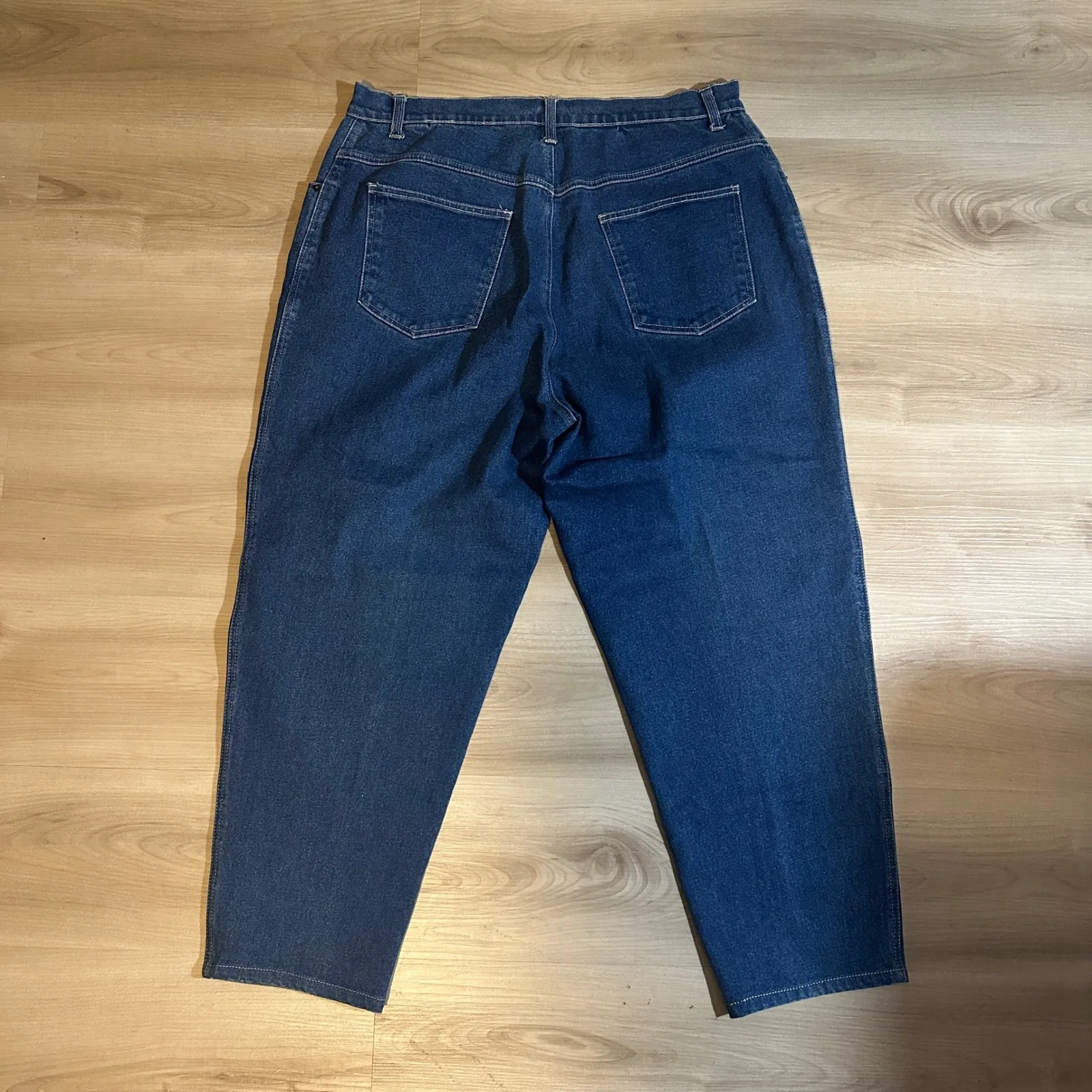 Denim + Co.‎ Blue High Rise Straight Leg Jeans Women's Size 18W Cotton Spandex - Image 9