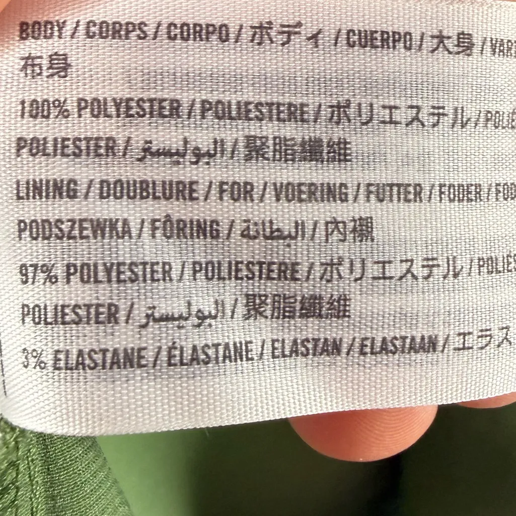 Abercrombie & Fitch Dipped Waist Midi Skirt in Green Size Extra Small - Image 6