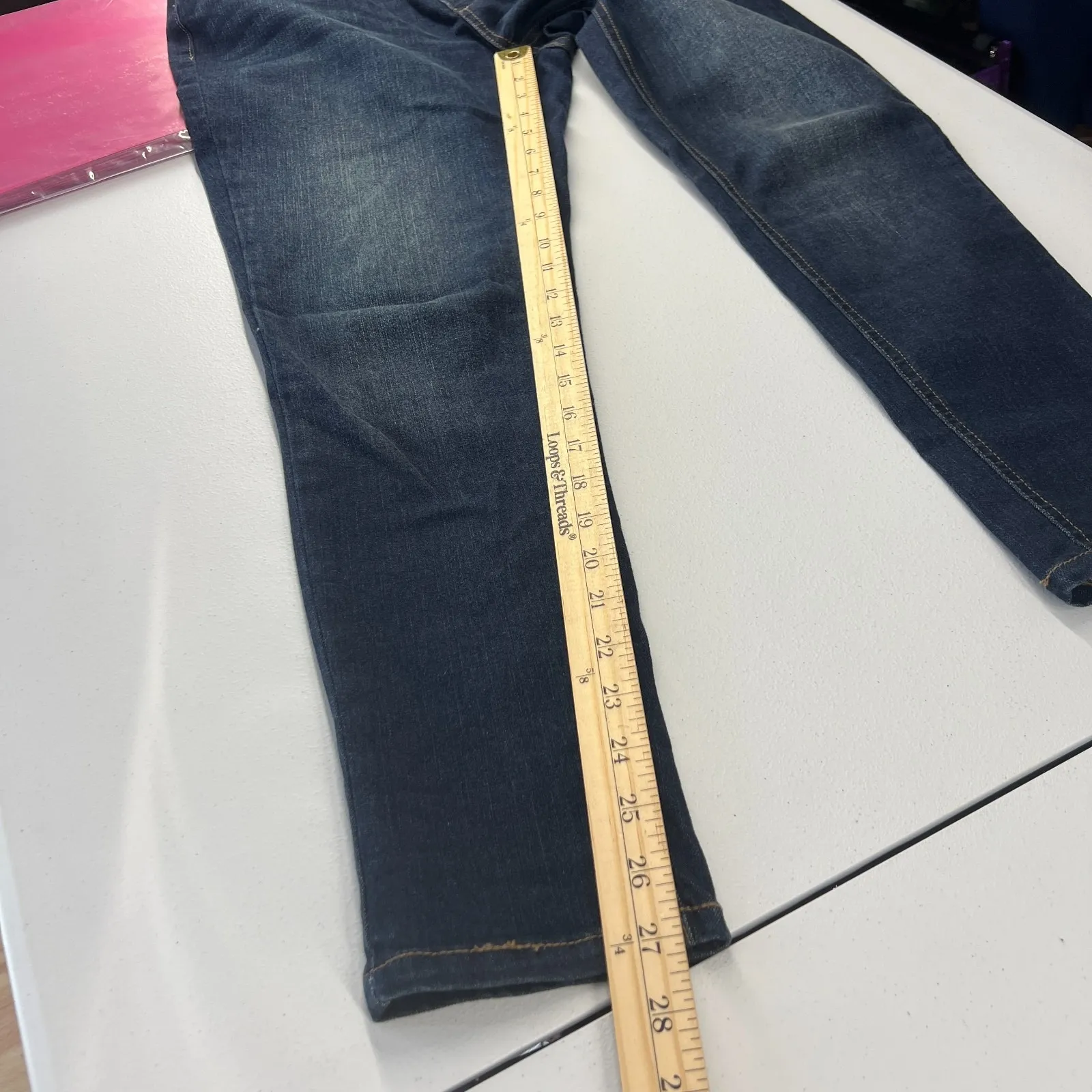 Blue Tulip The Magic Waistband Skinny Jeans Womens 10 Blue Denim Cotton Mid Rise - Image 13