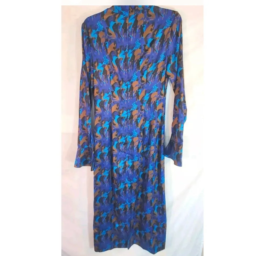 *STAUD Women's Size 12 Sapphire Sirens Thicket Long Sleeve Dress New, A66 - Image 7