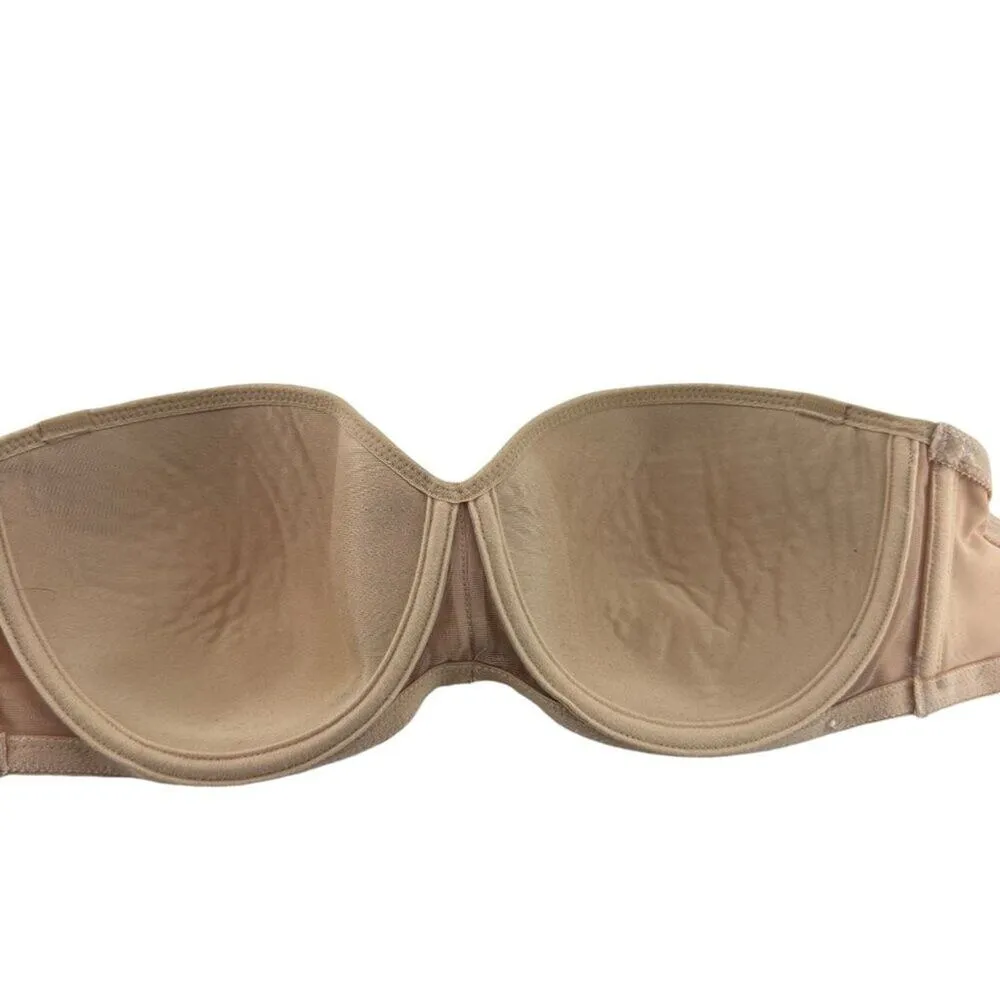Wacoal 85414 Bodysuede Convertible Strapless 32D Beige - Image 2