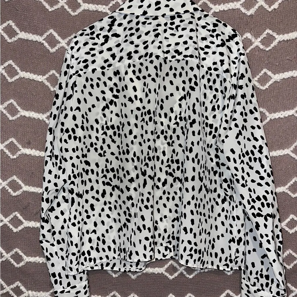 TopShop Women’s Dalmatian Animal Print Blouse - Image 6