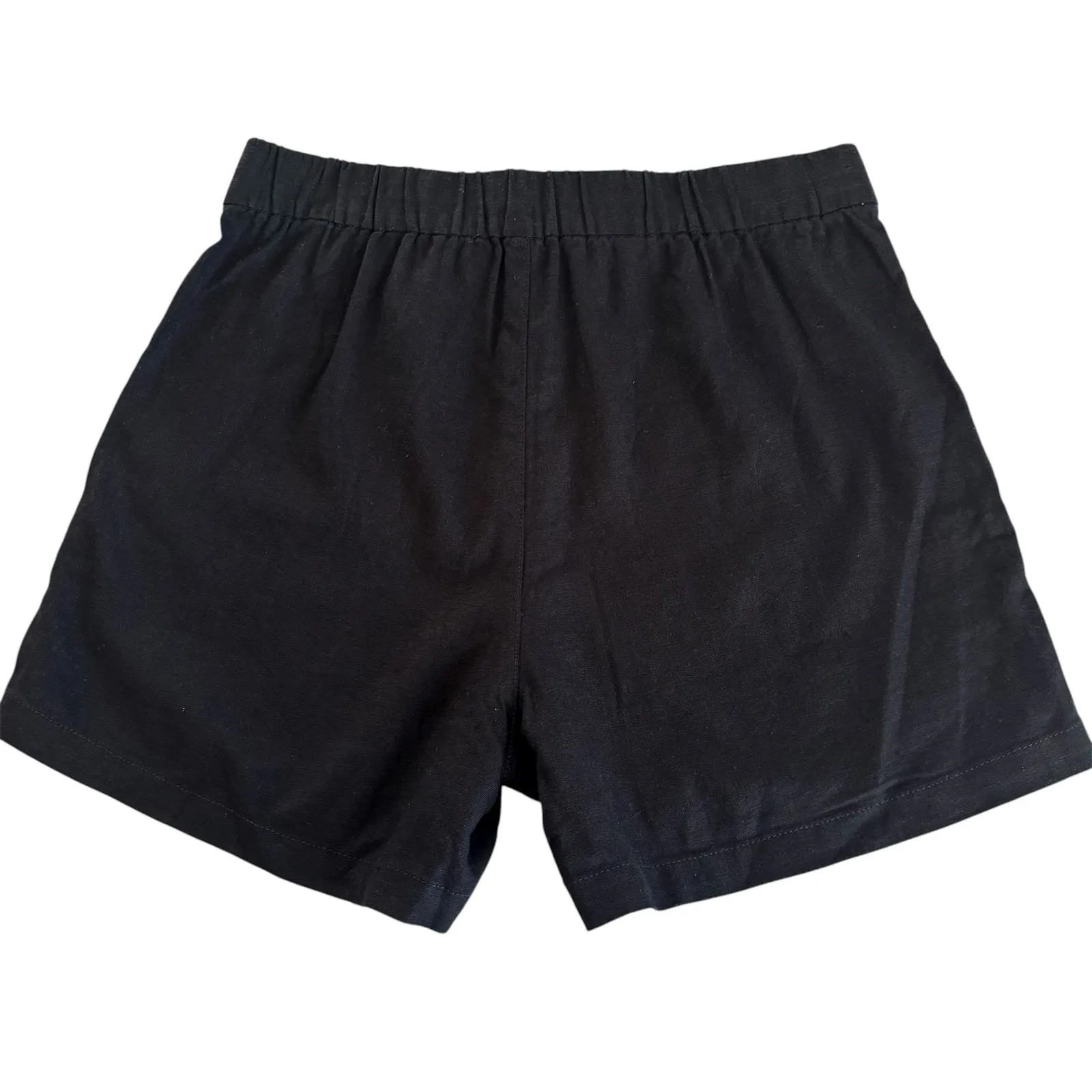 J.Crew Seaside Pull On Shorts Black Linen Blend Women’s Size XS - Image 6