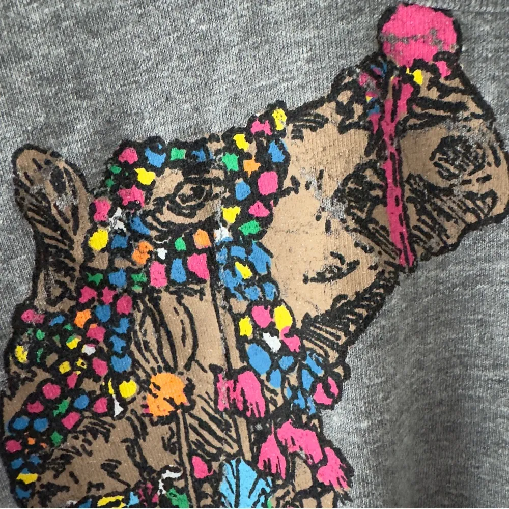 Revolve Chaser Grey Colorful Camel Graphic Top cap sleeve scoop neck cotton XS - Image 6