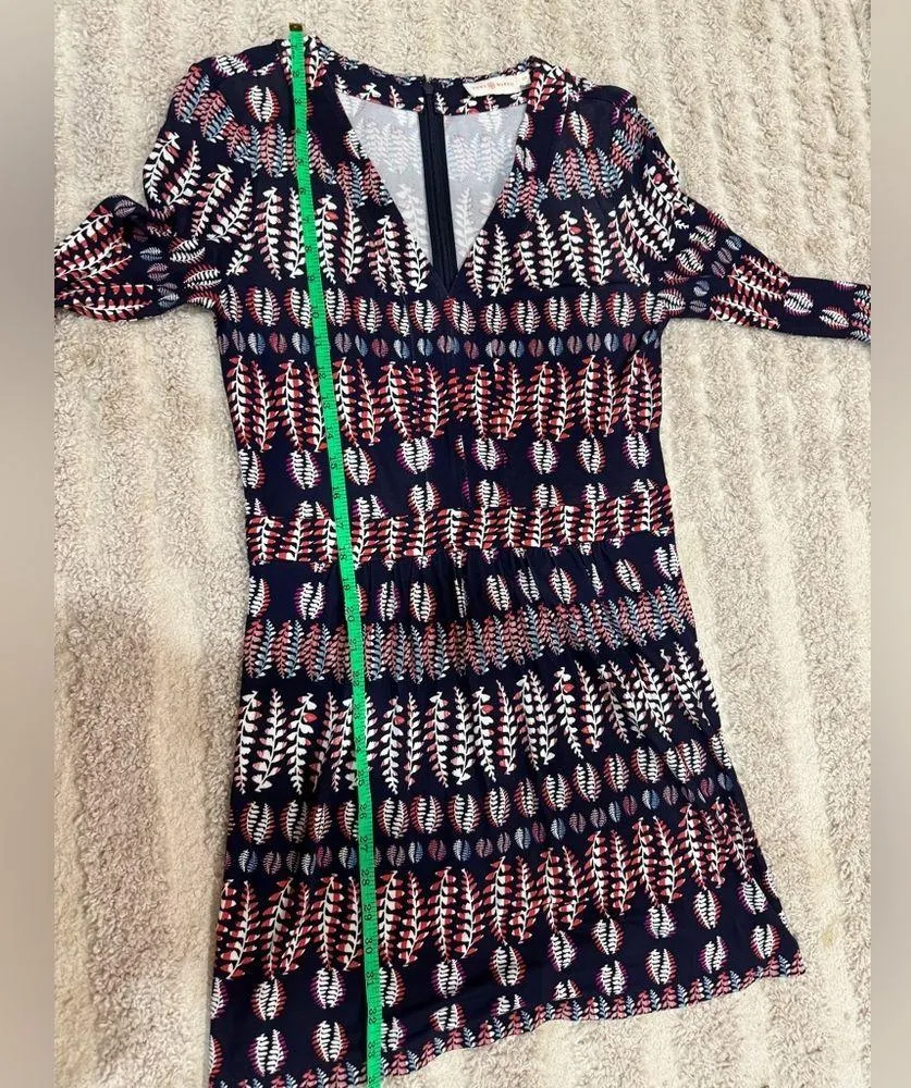 Sheath dress long 3/4 sleeves v-neck above knee business professional - Image 12