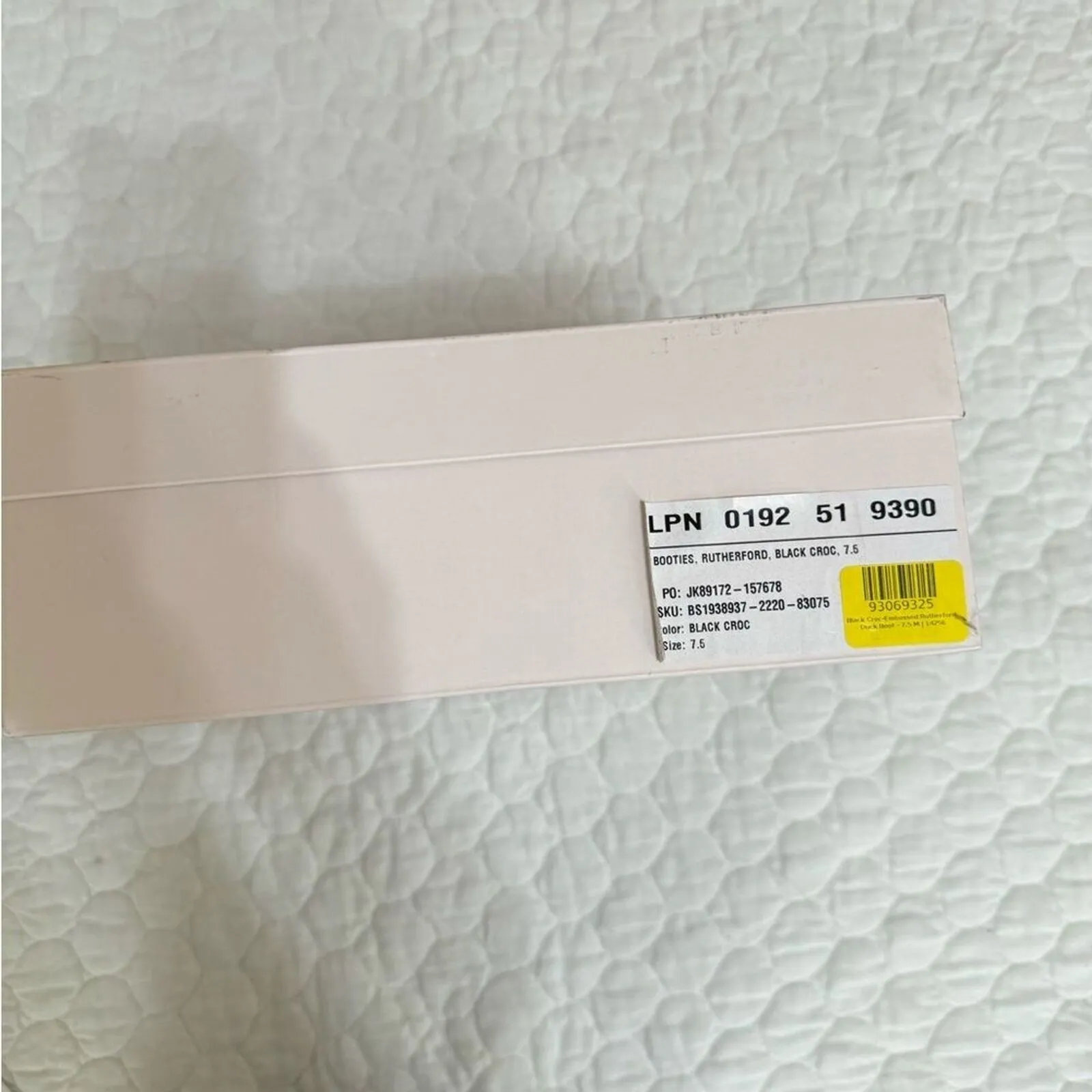 NIB JustFab Ruthford Boot Black‎ Croc - size 7.5 - Image 4