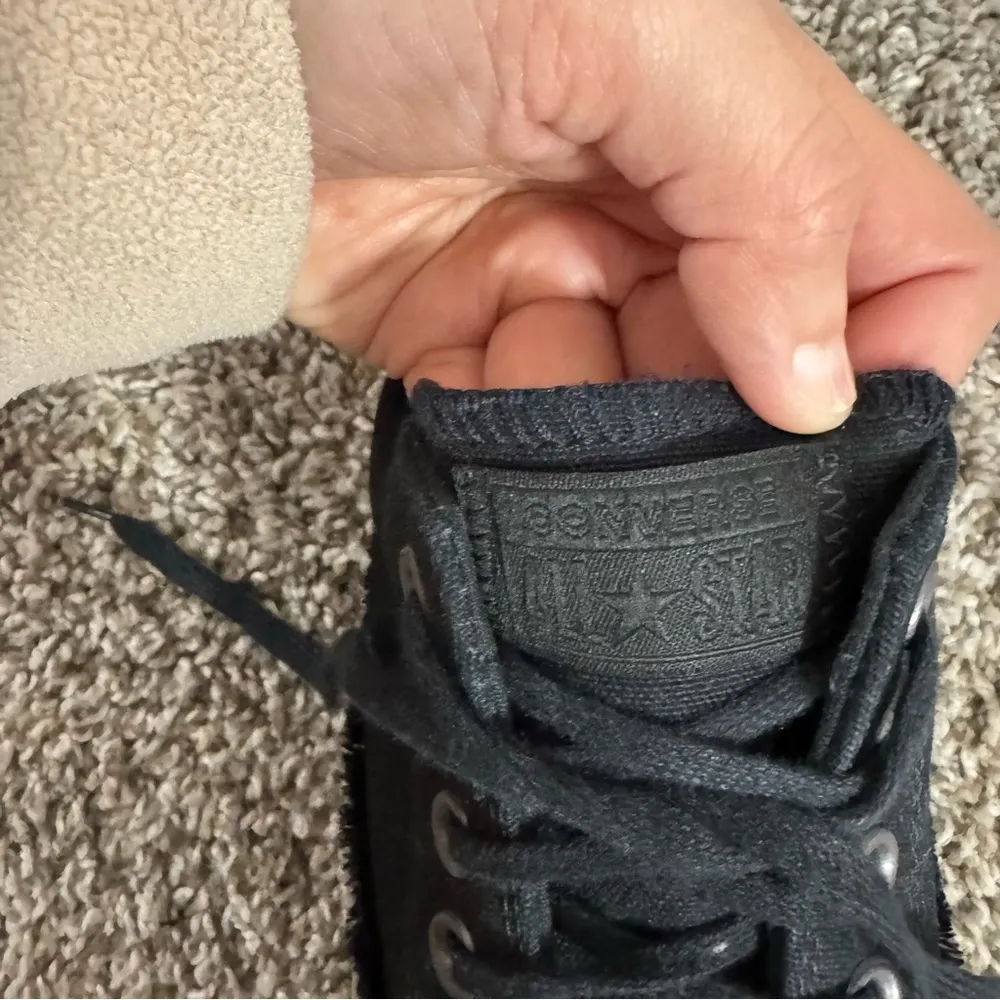 Converse All Star Espadrille Platform Shoes Size 6 in Black - Image 3