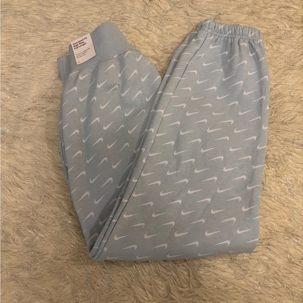 Nike Sky Blue Women’s Oversized Fit Sportswear Fleece Jogger  Size XS - Image 15