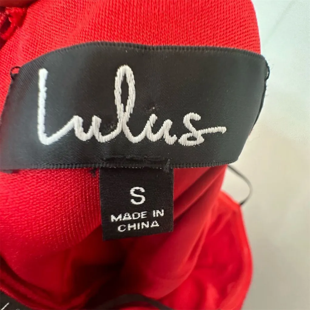 Lulus Women's‎ Strapless Red Skater Dress Size S Short Party Cocktail Formal - Image 3