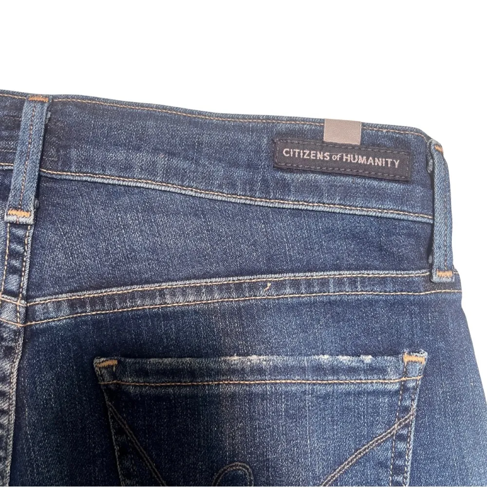 Citizens Of Humanity Denim Shorts with Vintage Distressing sz 24 - Image 3