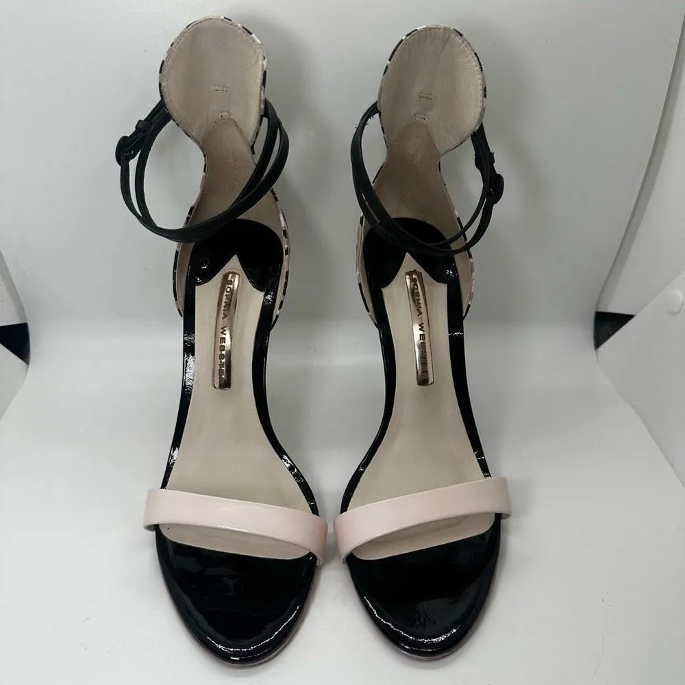 Sophia Webster Nicole Camo Sketch Heels Black Size 9.5 - Image 4