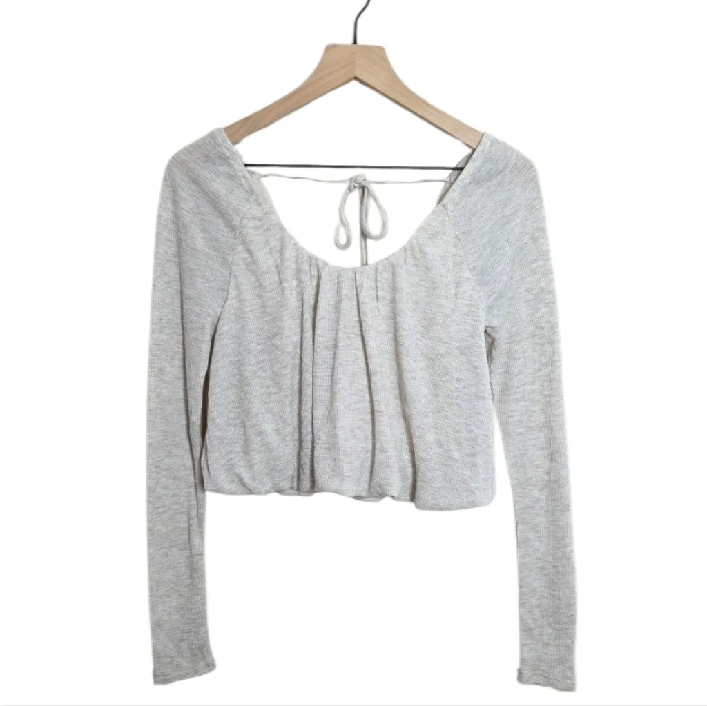 Free People We The Free Top Bondi Thermal Long Sleeve Oatmeal Heather Size XS - Image 3