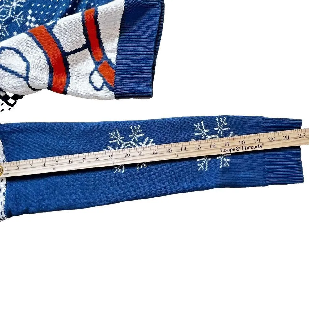 Star Wars Men’s XL women Christmas Sweater Red Ugly Tie blue Christmas - Image 8